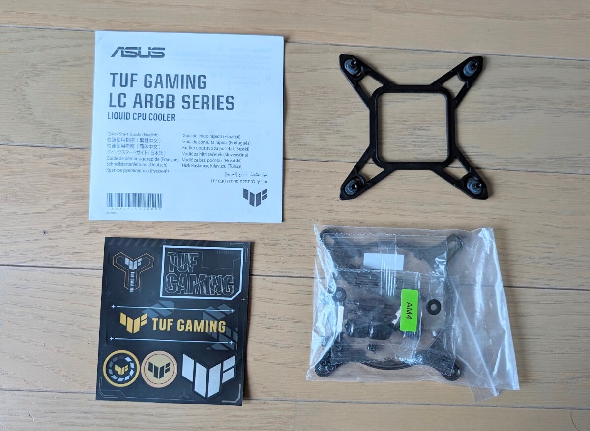 TUF GAMING MODEL 12 ARGB 簡易水冷　使用品　箱なし_画像6