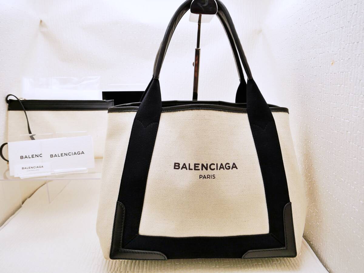 1 иен старт прекрасный товар BALENCIAGA Balenciaga темно-синий маленький бегемот s сумка, гарантия -, простой сумка для хранения имеется 