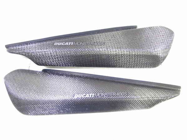 ZEXT Ducati Monstar 400S great popularity!! after market made carbon side cover left right SET ATR?? inspection * M400 M400IE 400SS MS4 S4R M900 133R28