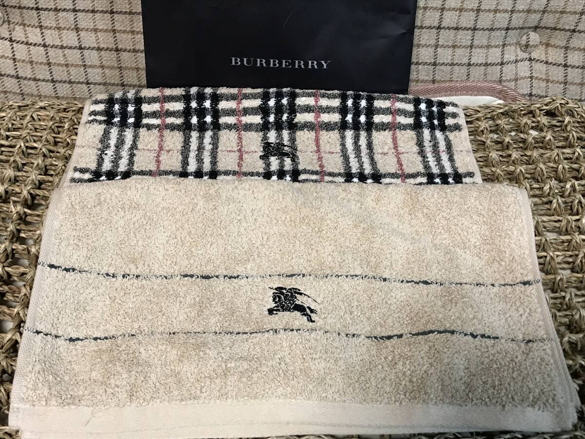 Burberryバーバリータオル2枚セット本物￥500から_画像1