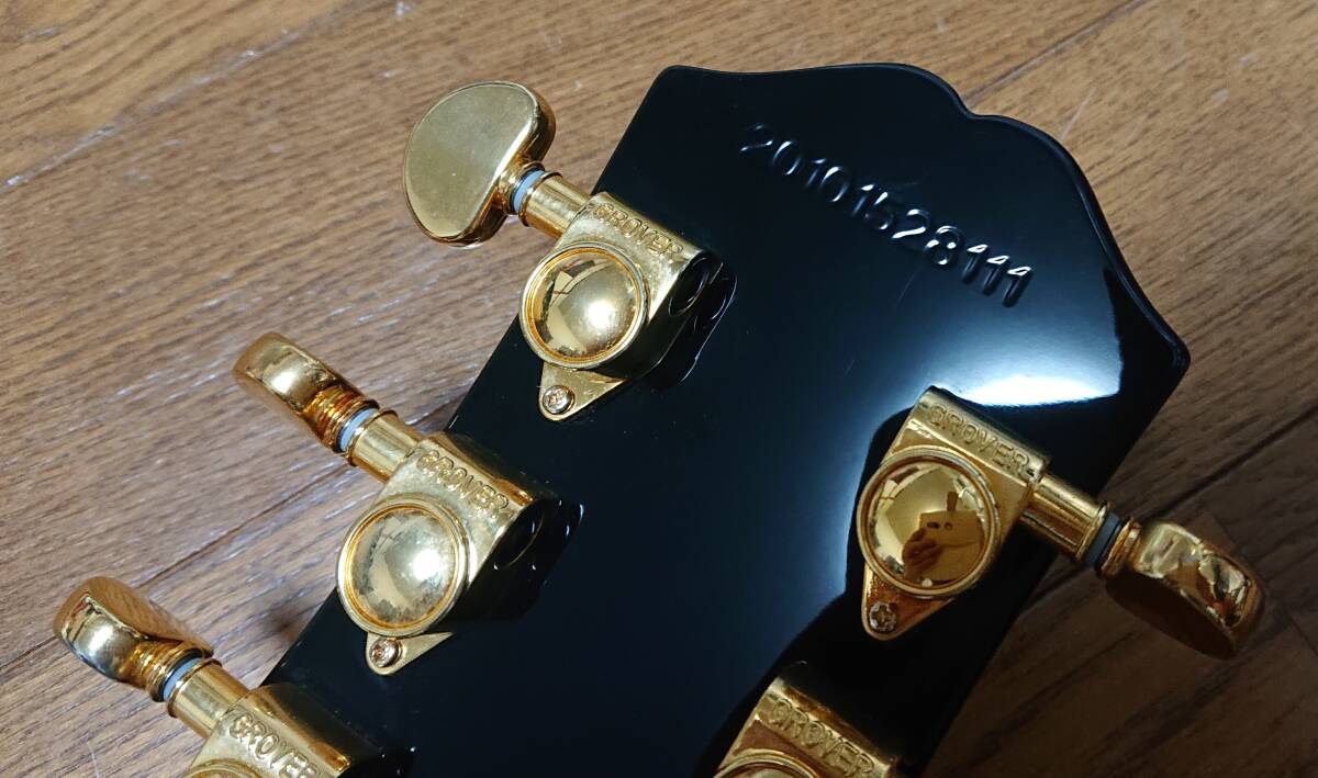Epiphone by Gibson Les Paul Custom Ebony エピフォン レスポールカスタム エボニー指板 カラマズ―ヘッド _画像9