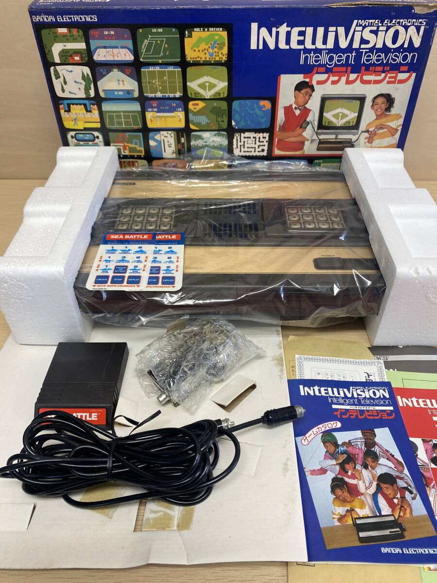 【動作未確認・おまけ付】インテレビジョン 本体 INTELLIVISION バンダイ 箱・説明書付 SEA BATTLE シーバトル_画像1