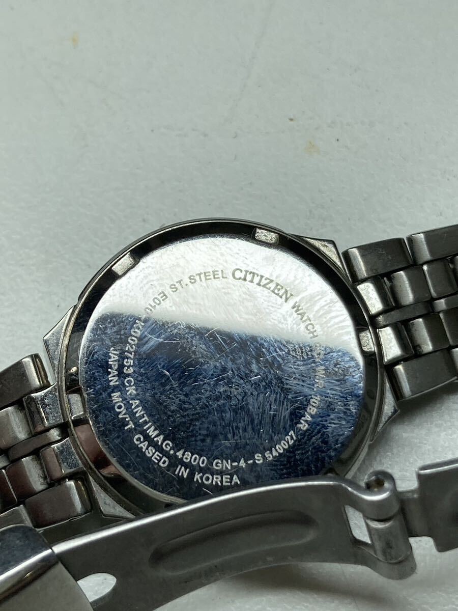 3-027【稼働品】CITIZEN シチズン 時計 エコドライブ E010-K002753 CK レディース腕時計 ソーラー_画像6