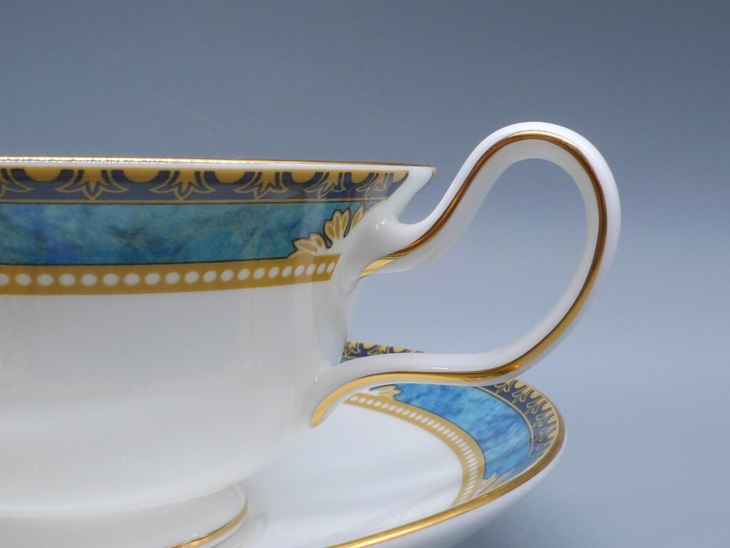 希少 廃盤品 1992年 ウェッジウッド WEDGWOOD カーゾン ティーカップ&ソーサー コーヒーカップ CURZON_画像5