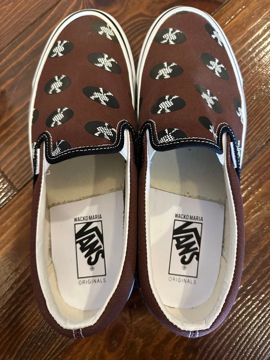 ワコマリア　vans  スリッポン　レコード柄　27.5cm