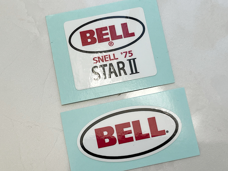 BELL STAR Ⅱ 四角 + BELL 楕円小 ステッカーセット / ヘルメット BELL STAR_画像1