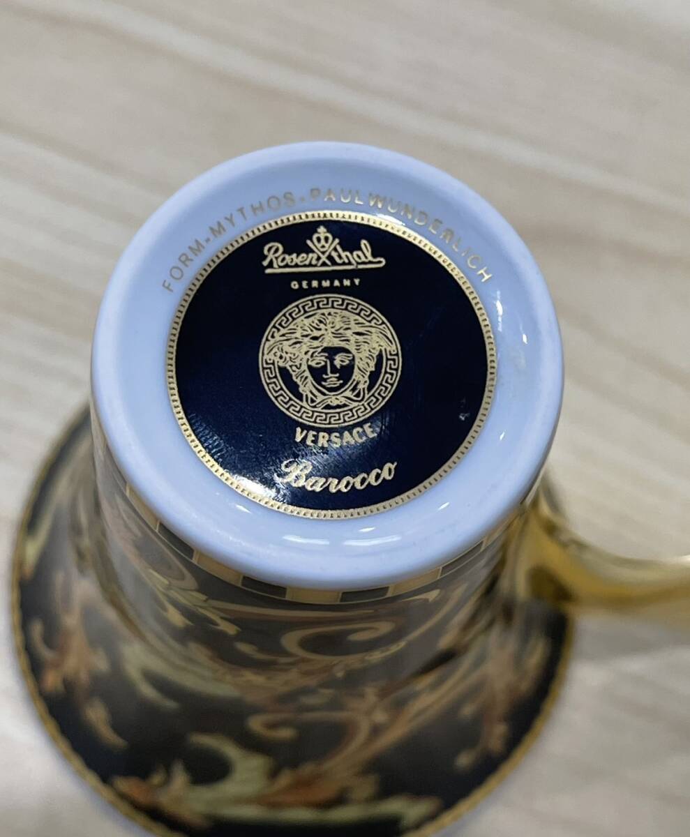 1000円スタート！！　ヴェルサーチ／VERSACE　コーヒー＆ティーセット　_画像5