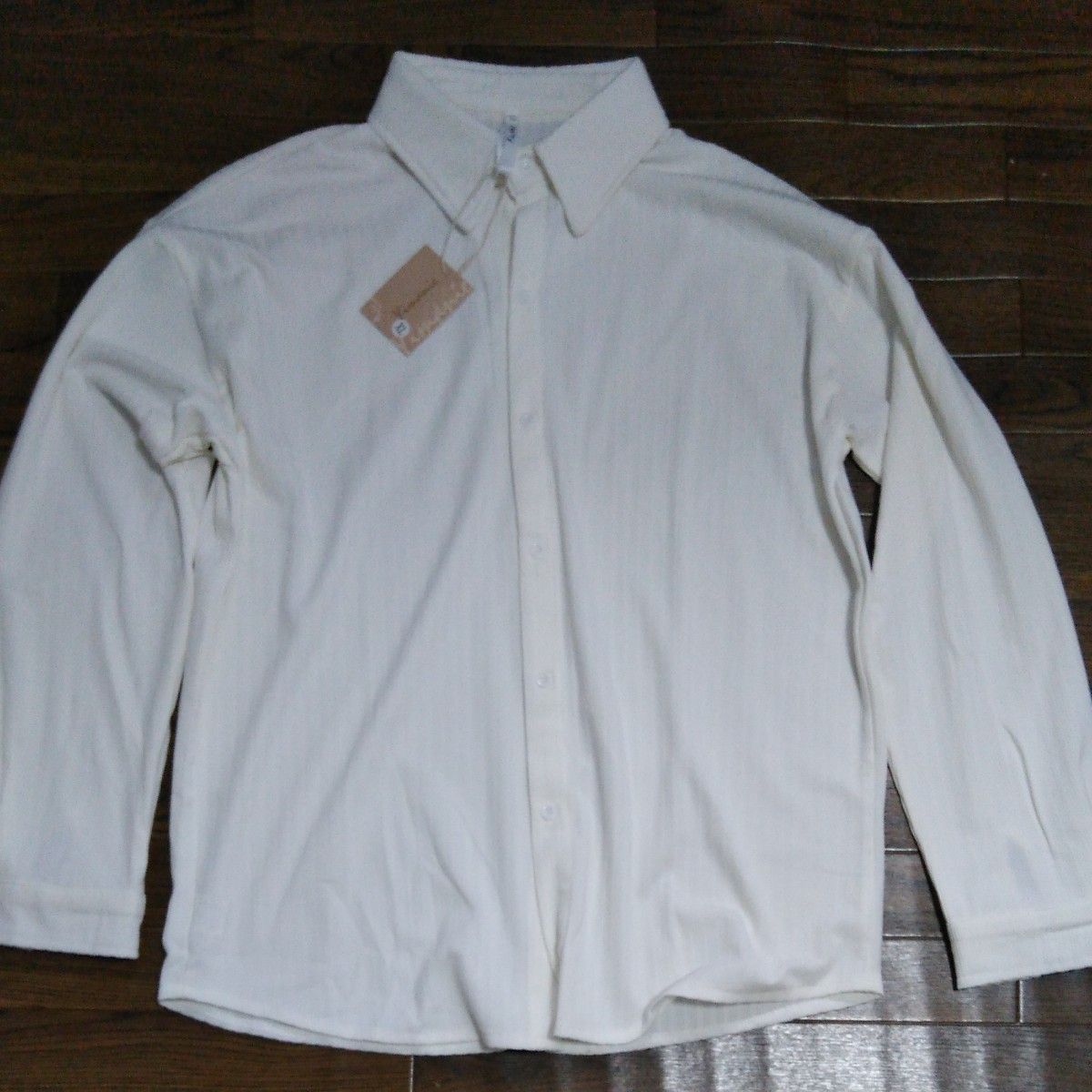 新品未使用コットン 長袖 シャツXLサイズLLサイズカジュアルシャツ高級シャツ 父の日プレゼント