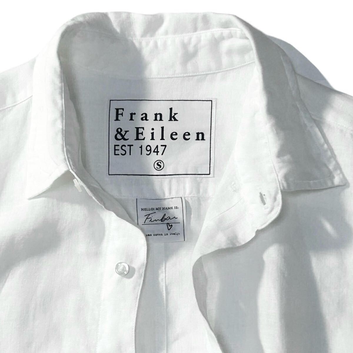 【Frank&Eileen】OCEANS掲載モデル◎!!フランクアンドアイリーン Finber Linen Shirt 白シャツ リネン長袖シャツRHC ロンハーマン取扱いの画像4