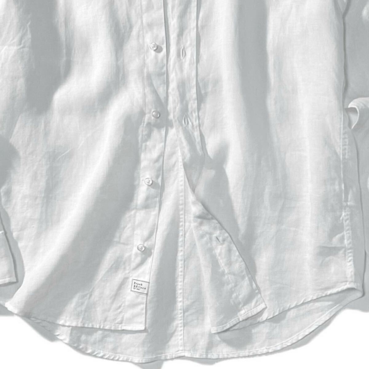 【Frank&Eileen】OCEANS掲載モデル◎!!フランクアンドアイリーン Finber Linen Shirt 白シャツ リネン長袖シャツRHC ロンハーマン取扱いの画像5