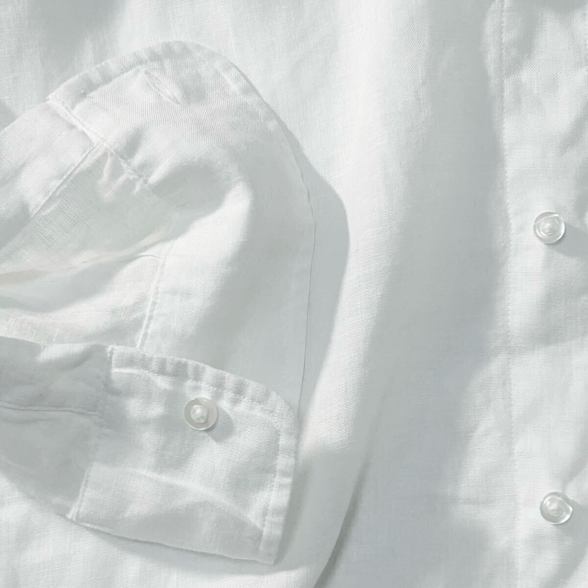 【Frank&Eileen】OCEANS掲載モデル◎!!フランクアンドアイリーン Finber Linen Shirt 白シャツ リネン長袖シャツRHC ロンハーマン取扱いの画像6