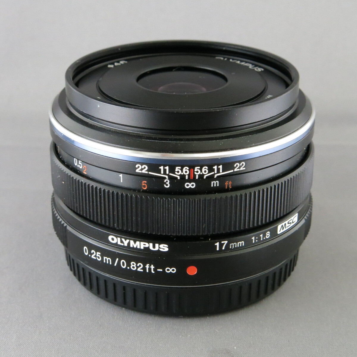 【美品】OLYMPUSオリンパス　M.ZUIKO DIGITAL17mmF1.8ブラック　マイクロフォーサーズ用★NO.8238_画像2