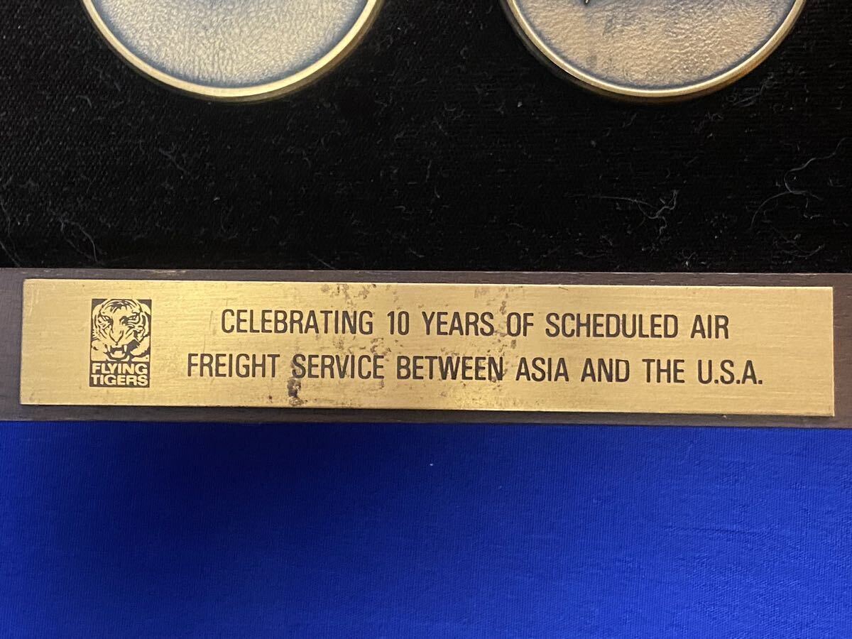 ★極美品 オリジナル額装完備 米フライングタイガー航空 メダルセット 米空軍 米軍 アメリカ空軍 記念メダルの画像6