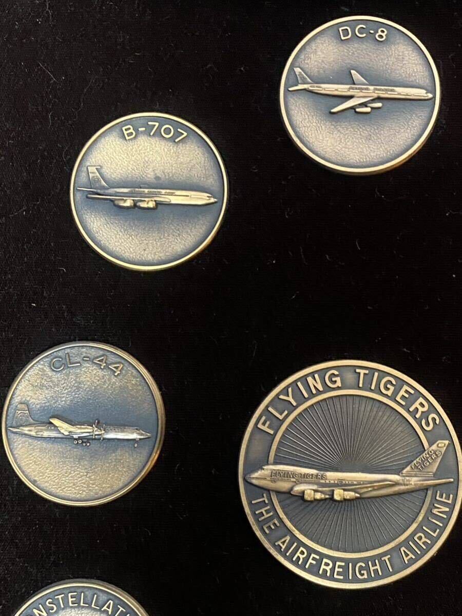 ★極美品 オリジナル額装完備 米フライングタイガー航空 メダルセット 米空軍 米軍 アメリカ空軍 記念メダルの画像3