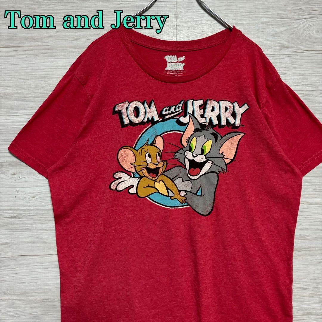 【入手困難】トムとジェリー　Tシャツ　2XLサイズ　キャラクター　一点物　レア　半袖　春服　夏服　ビッグプリント　アニメ　映画　海外
