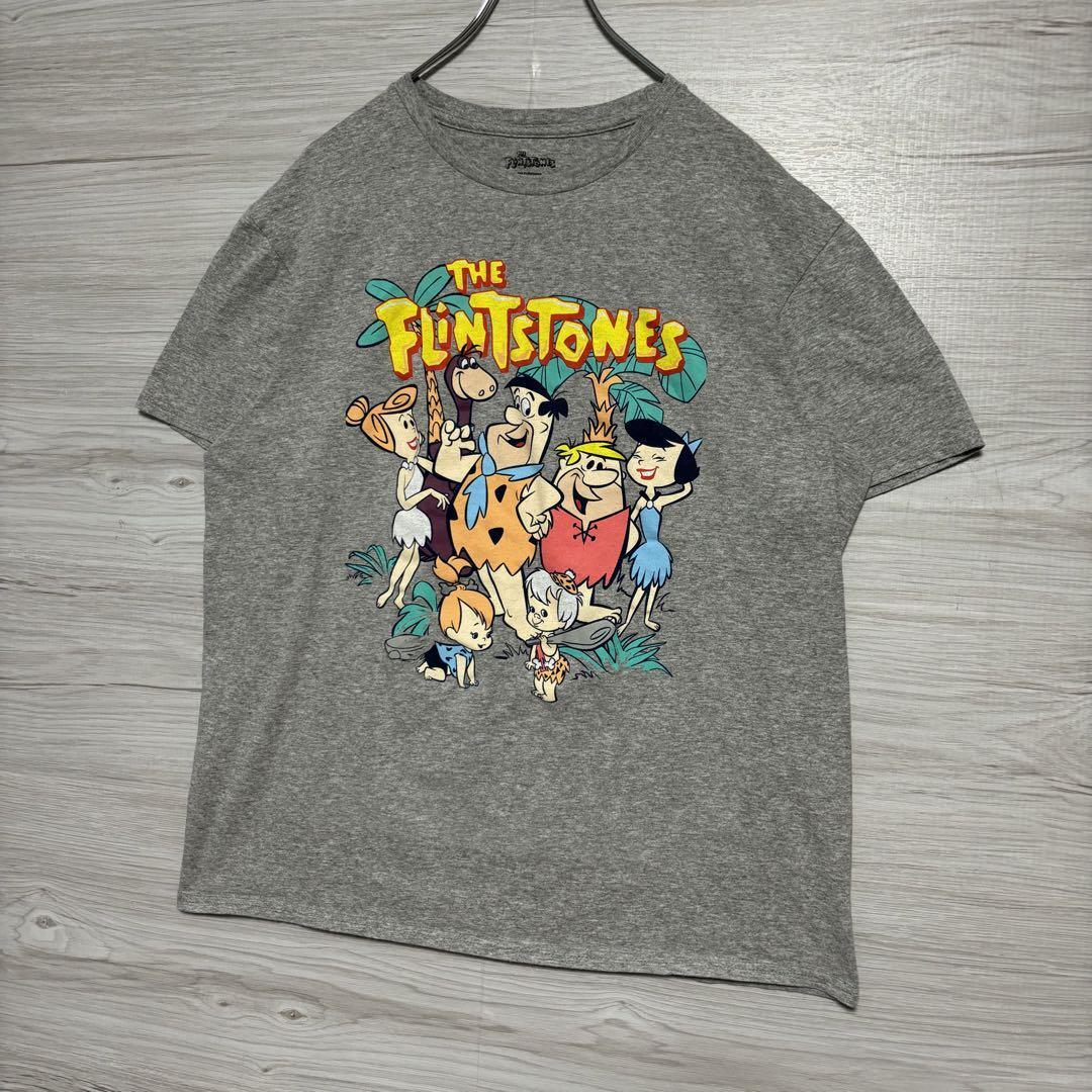 【入手困難】FLINTSTONES フリントストーンズ　Tシャツ　XLサイズ　人気　一点物　レア　半袖　映画　ムービー　アニメ　海外　輸入