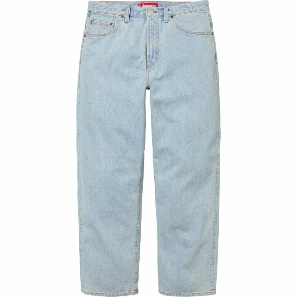 送料無料 30 水色 Supreme Baggy Jean Jeans Washed Indigo 24SS シュプリーム バギー ジーンズ パンツ インディゴ ブリーチ デニム 新品_画像2