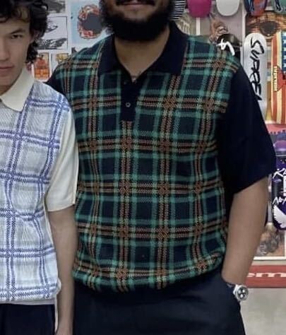 送料無料 S 黒 Supreme Plaid Knit S/S Polo Black 24SS 送料無料 S 黒 Supreme Plaid Knit S/S Polo Black 24SS