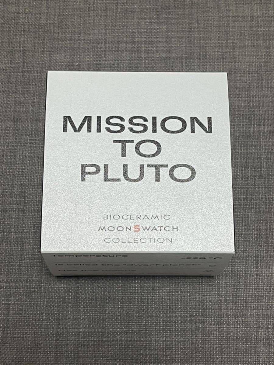 送料無料 Swatch Omega Bioceramic Moonswatch Mission to Pluto Speedmasterスウォッチ オメガ スピードマスター プルート 冥王星 新品 _画像3