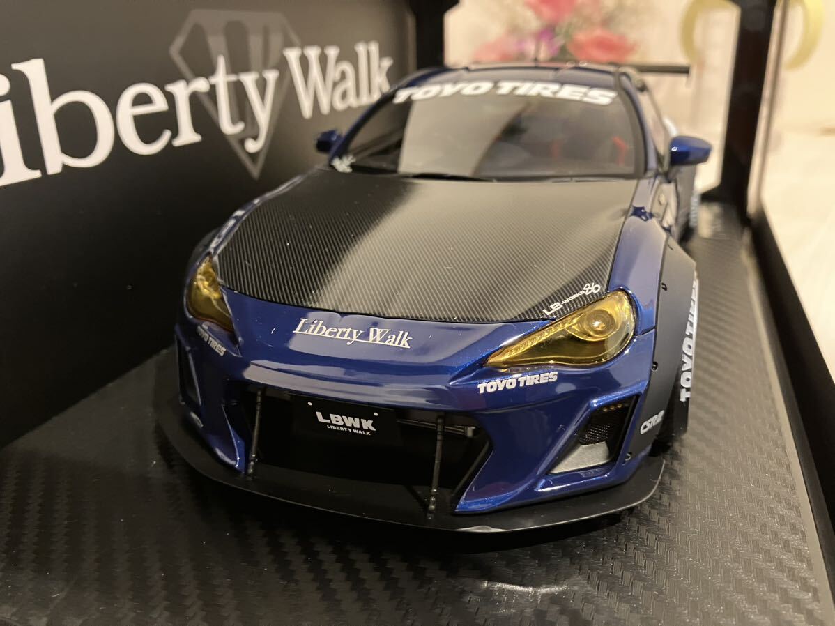 IG イグニッションモデル 1/18 LB WORKS トヨタ nation 86 フルコンプリート ver.1 ブルーメタリック 　_画像5