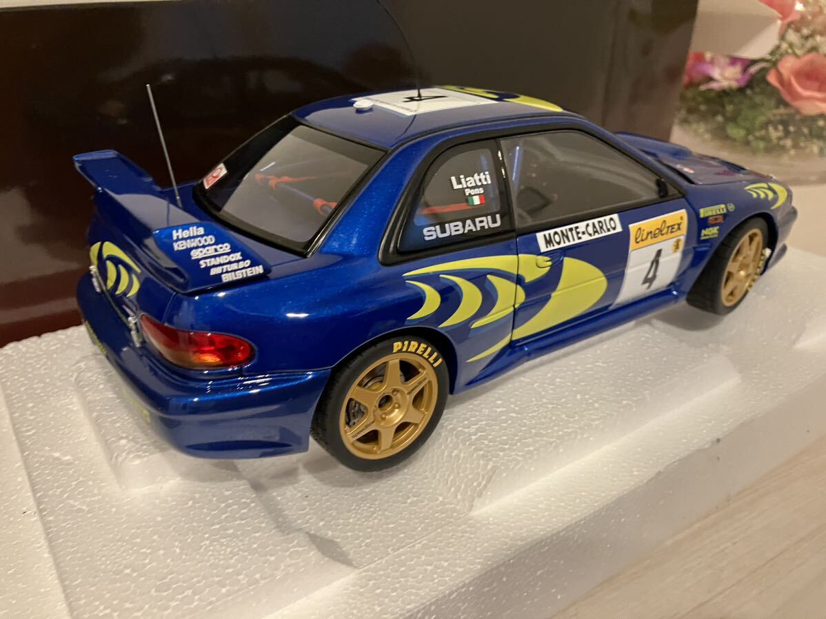 1/18 Auto Art Subaru Impreza WRCpiero* задний ti/fa желтохвост tsia*pons Monte Carlo Rally 