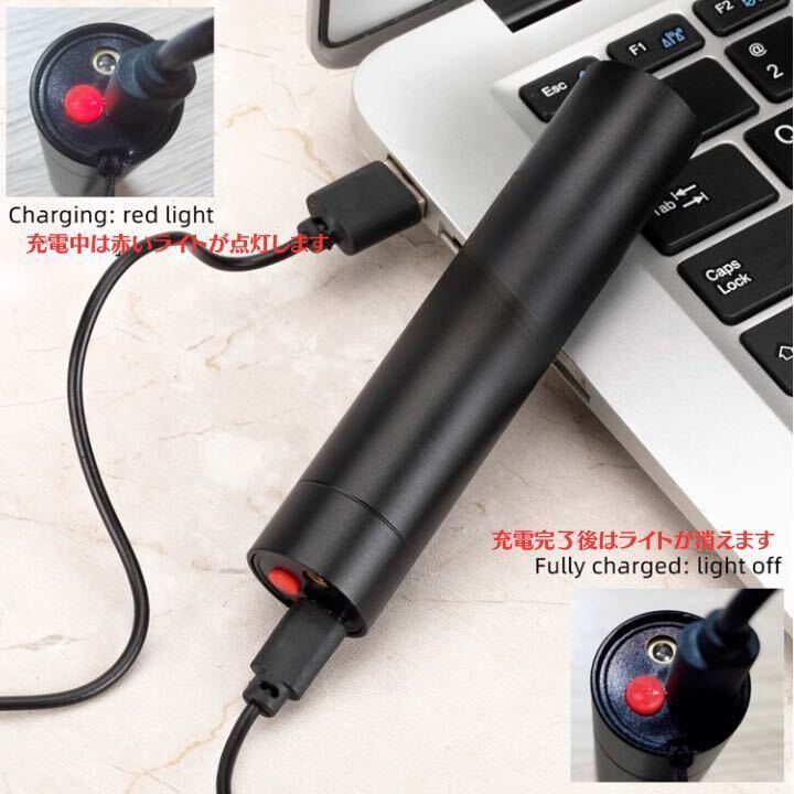 USB充電式多機能UVライト（ブラックライト）レーザーポインター（レッド）の画像3