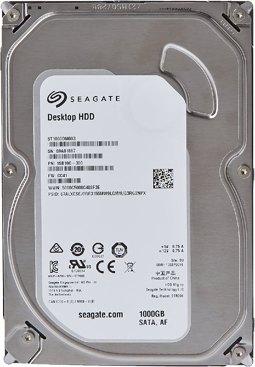 新品 SEAGATE Barracuda 3.5 HDD 1TB 64MB 7200rpm SATA6.0Gb/s ST1000DM003_画像3