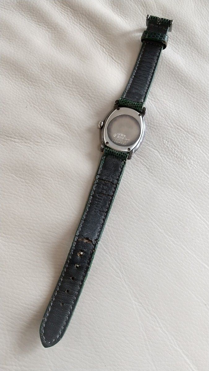 稼働 TECHNOS レディース 腕時計 クオーツ テクノス シルバー ダイヤモンド  925 刻印  SWISS アンティーク