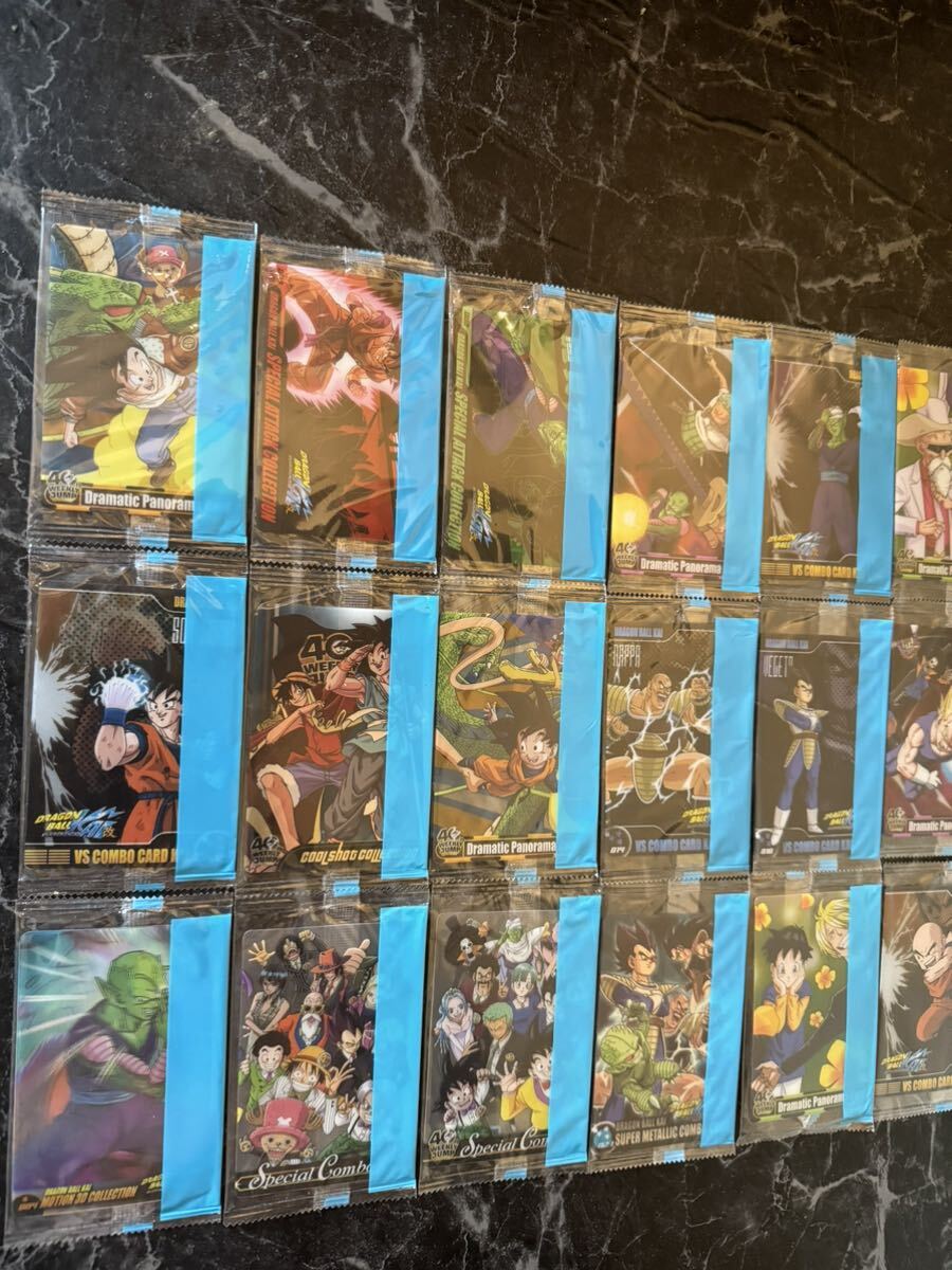 ドラゴンボール　ワンピース　森永　40周年　未開封　18枚　美品　カード　Dragonballウエハース 森永ウエハースカード 1スタ　売り切り_画像1