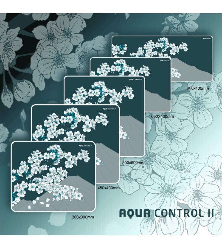 X-raypad Aqua Control II Sakura Green / XL размер /ge-ming коврик для мыши / non покрытие a прозрачный dosen ткань [ размер : 45 × 40.]