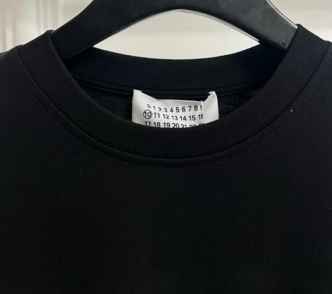 Maison Margiela メゾン マルジェラ トップス Tシャツ メンズ レディース シンプル カジュアル ブラック Ｌ_画像3
