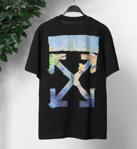 OFF WHITE オフホワイト トップス Tシャツ メンズ レディース ストリート カジュアル ブラック L_画像1