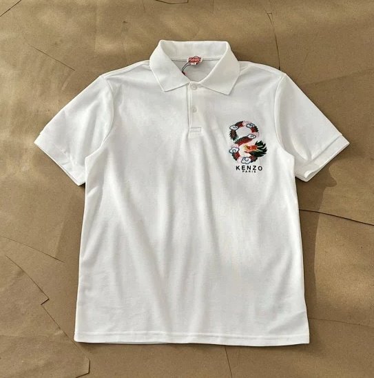 KENZO ケンゾー Tシャツ 半袖 ポロシャツ レディース メンズ カジュアル デーリー シンプル ホワイトＬの画像1