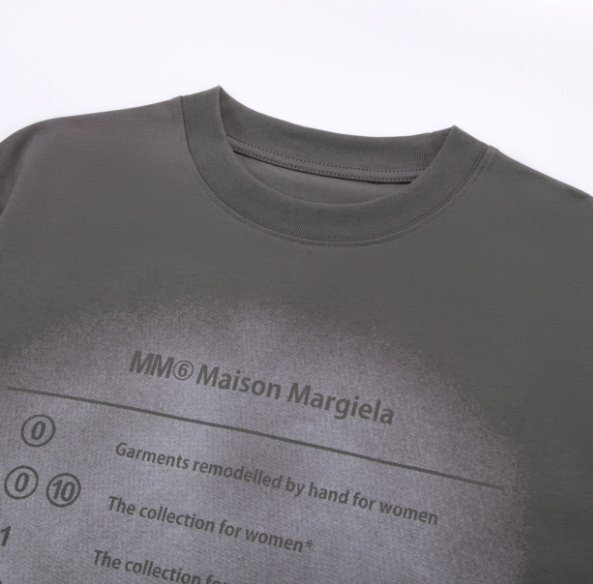 Maison Margiela メゾン マルジェラ トップス Tシャツ レディース メンズ サンマー グレー サイズ50の画像3