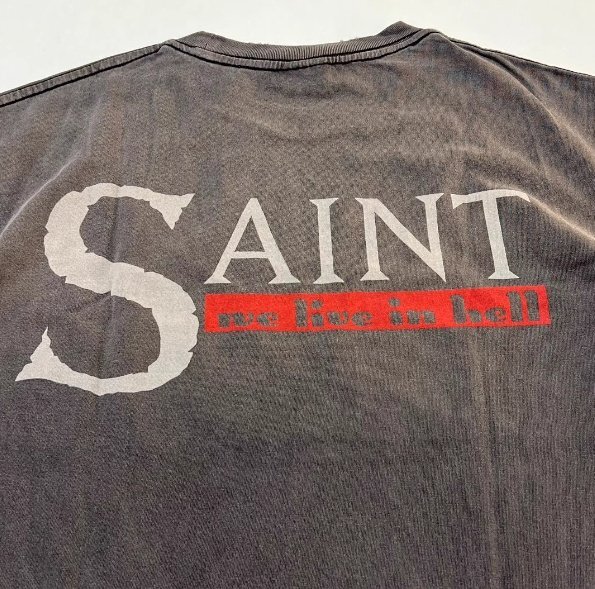 SAINT MICHAEL セントマイケル Tシャツ トップス メンズ レディース ストリート ブラック Mの画像7