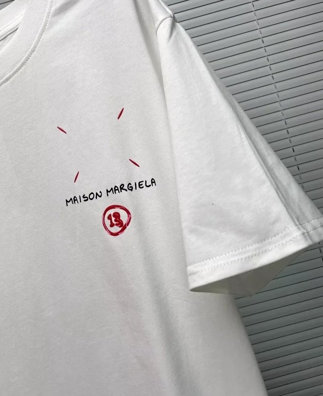 Maison Margiela メゾン マルジェラ トップス Tシャツ シンプル メンズ レディース カジュアル ホワイトＬの画像5