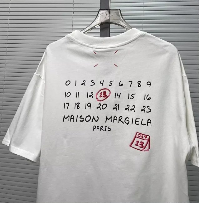 Maison Margiela メゾン マルジェラ トップス Tシャツ シンプル メンズ レディース カジュアル ホワイトＬの画像6