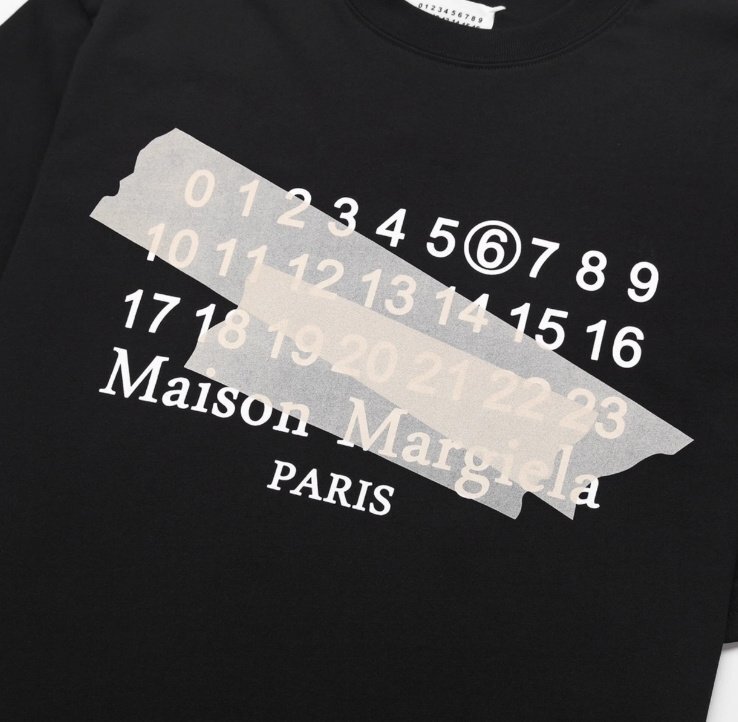 Maison Margiela メゾン マルジェラ トップス Tシャツ シンプル メンズ レディース カジュアル ブラック46_画像4