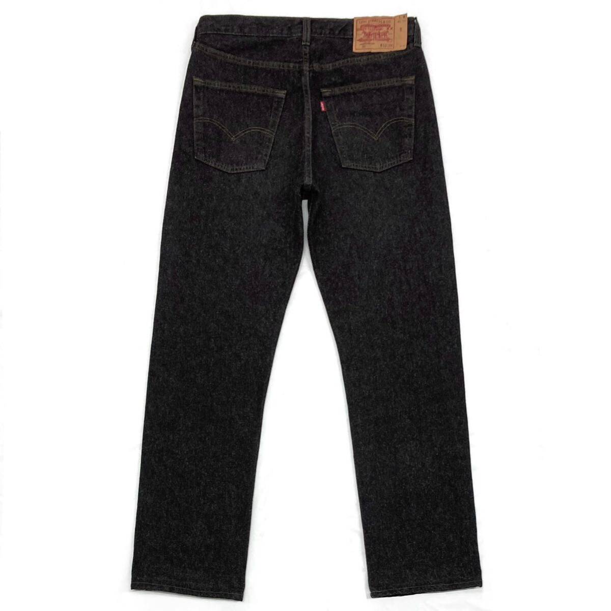 90s【Levi's】501-0159 先染めブラック デニムパンツ W33 L36(31) スペイン製 1994年製造/ユーロリーバイス ジーンズ 黒 USA Spain製_画像2