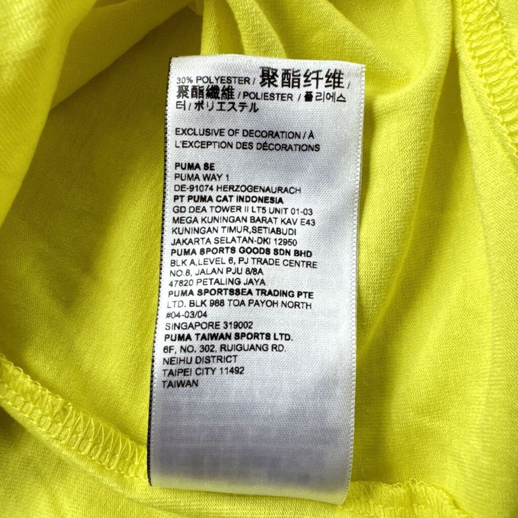 PUMA プーマ　半袖Tシャツ 半袖 Tシャツ スポーツウェア　黄色　イエロー　M_画像9