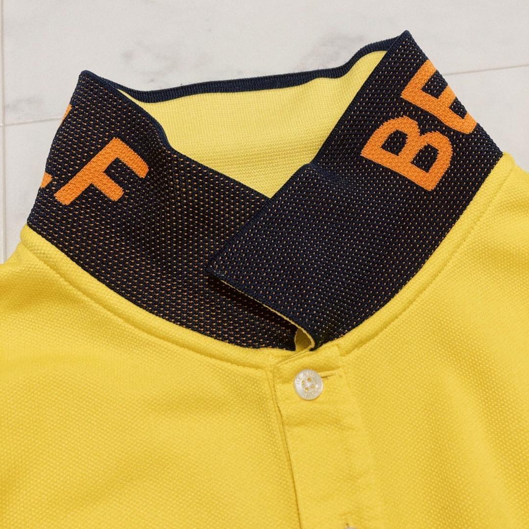 BEAMS GOLF ORANGE LABEL 襟裏ロゴポロシャツ　イエローXL_画像7