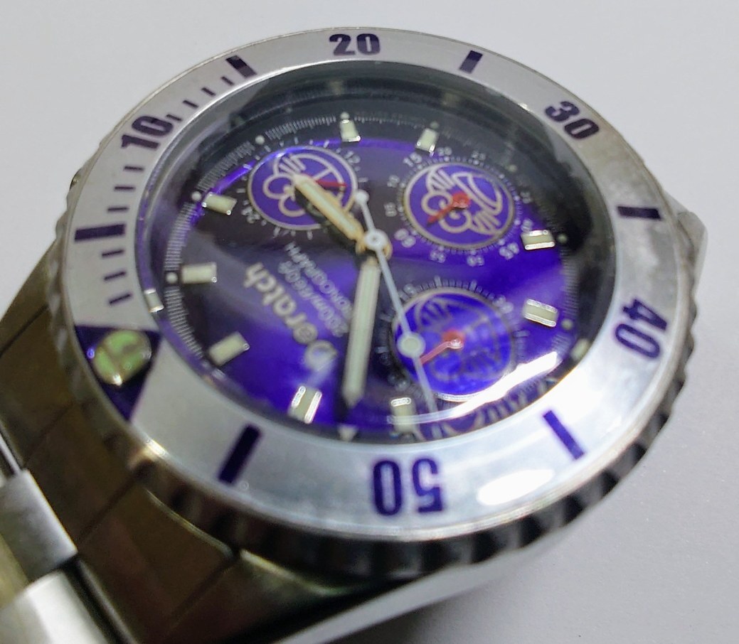 Y-41179N 1円スタート ドラッチ クロノグラフ 1999年限定モデル 10000万本限定 不動品 Doratch 200m 保管品 現状品 ドラえもん 腕時計の画像9