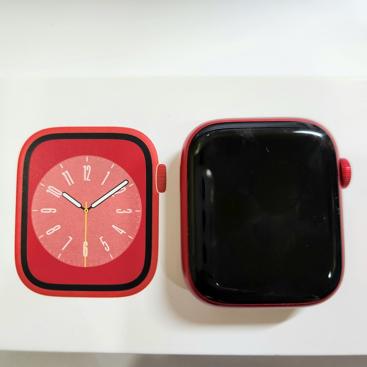 Y-05057K[ electrification operation not yet verification ]Apple Watch Apple watch series 8 45mm PRODUCT RED red red iPhone Junk part removing 