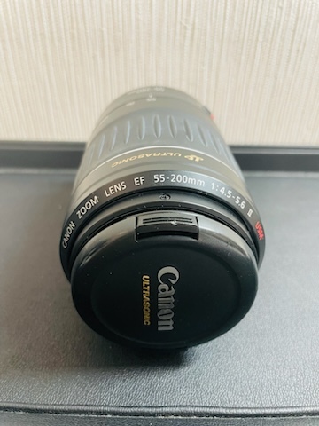 CMV‐①　望遠レンズ Canon　ZOOM　LENS EF 55-200mm F4.5-5.6 Ⅱ USM　カメラレンズ　通電動作未確認_画像8