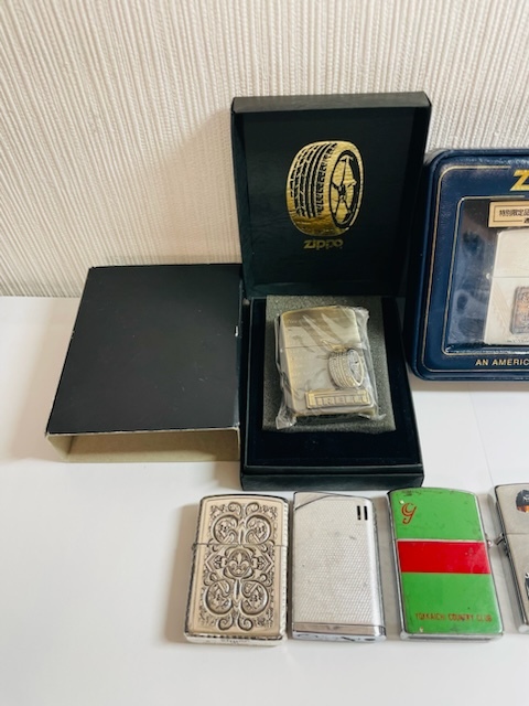 CQC1 【1000円スタート】 ZIPPO ライター 11点おまとめ 表面加工 一部ケース付き 喫煙 喫煙具 タバコ オイル 着火未確認 等の画像6