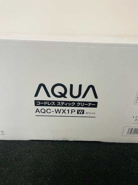 C-69825M 【新品　未開封】　AQUA コードレス　スティック　クリーナー　掃除機　AQC-WX1P（W）（ホワイト）　家電_画像2