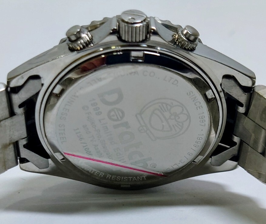 Y-41179N 1円スタート ドラッチ クロノグラフ 1999年限定モデル 10000万本限定 不動品 Doratch 200m 保管品 現状品 ドラえもん 腕時計_画像5
