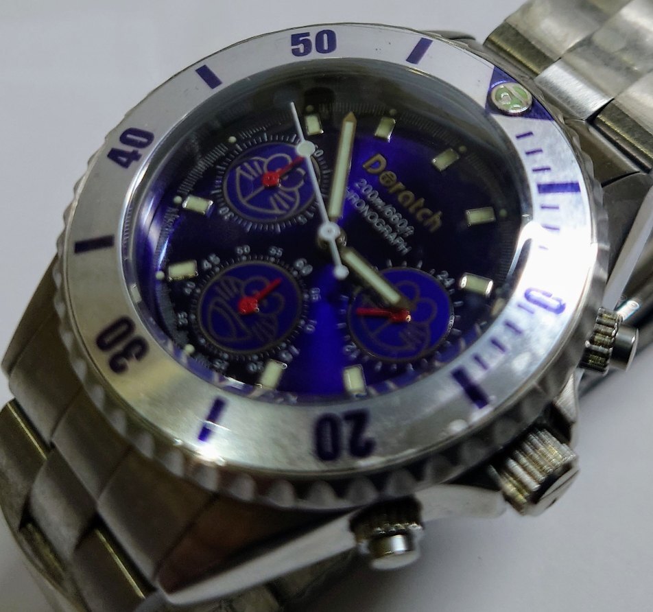 Y-41179N 1円スタート ドラッチ クロノグラフ 1999年限定モデル 10000万本限定 不動品 Doratch 200m 保管品 現状品 ドラえもん 腕時計の画像7