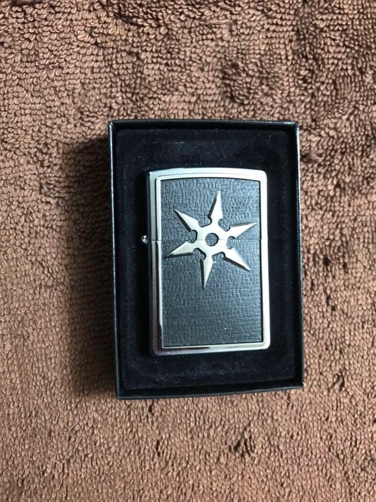 ZIPPO ジッポー ジッポ Zippo オイルライター 喫煙具 ライター ジッポライター 手裏剣　忍者　NINJA 未使用品　2006年製 メタル貼り_画像5