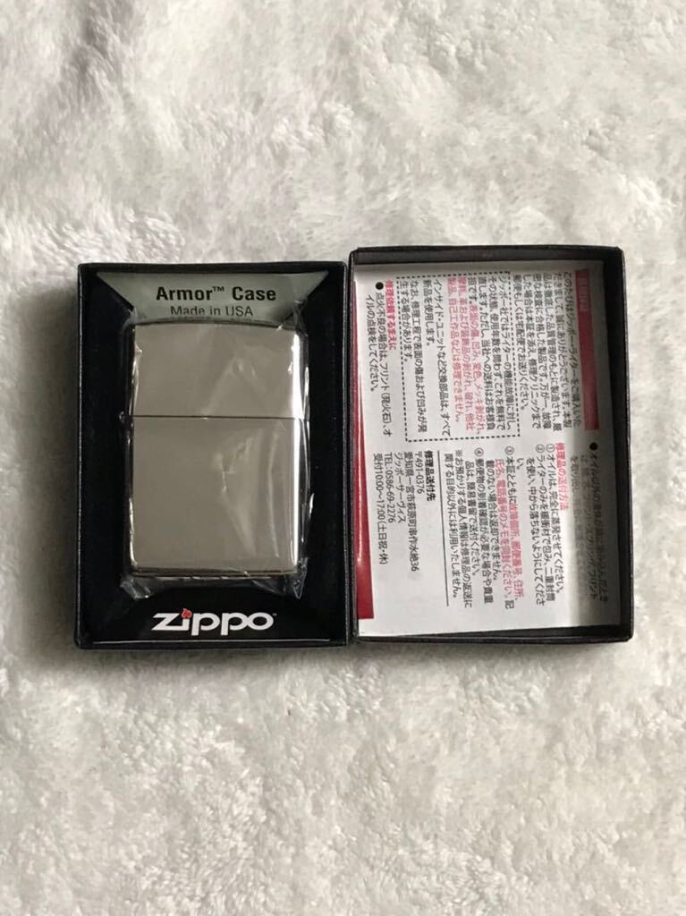 ZIPPO ジッポー　オイルライター　プラチナコーティング　PLATINUM PLATING プラチナプレート 2022年製　未使用品　アーマーケース　armor_画像2